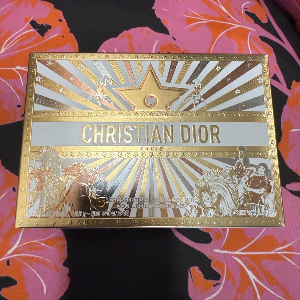 NEW Christian Dior Gold Woven Beauty Makeup Bag Pouch - Picture 9 of 9